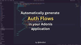 Portal - Auth Scaffolding | AdonisJs Package Showcase