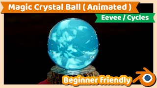 Blender Tutorial : Magic Crystal Ball or Energy Ball Animation in Blender 3 screenshot 5