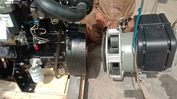 perkins diesel generator coupling with leroy somer...