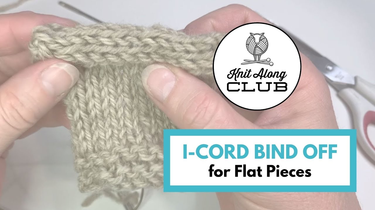 ICord Bind Off for Flat Pieces YouTube
