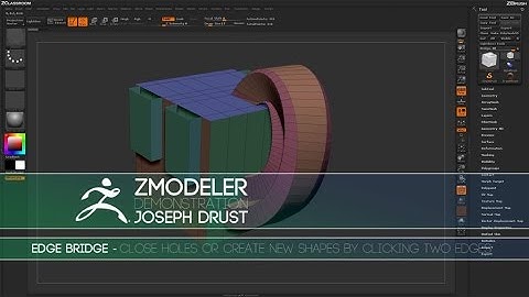 ZBrush ZModeler Edge Actions - Edge Bridge