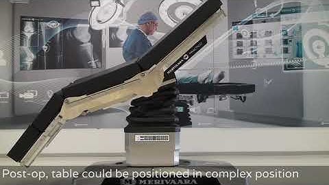 Smarter Practico operating table - Ergonomic patient positioning - Merivaara
