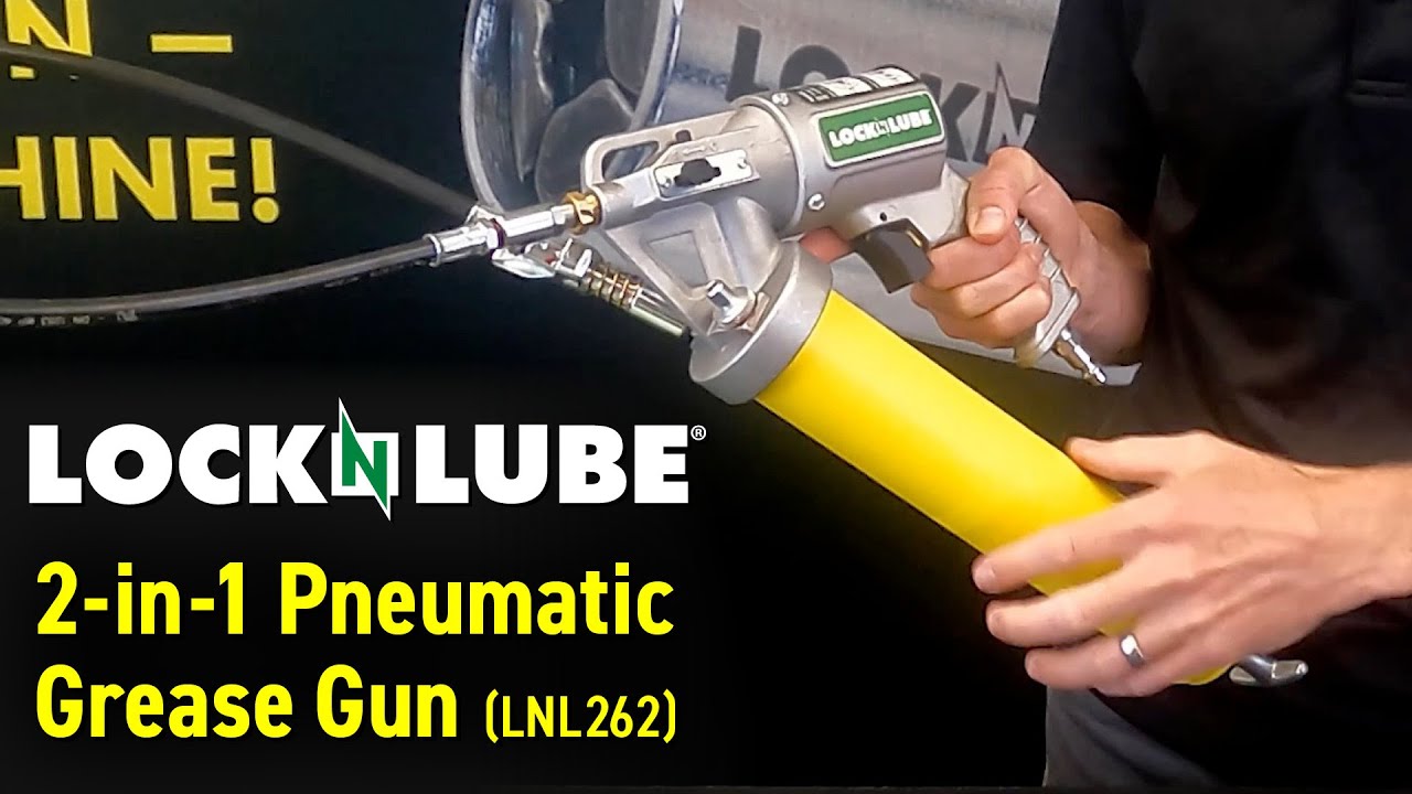 LockNLube 2-in-1 Pneumatic Grease Gun 