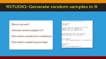 [R Beginners]  Learn to generate random samples in R. Code included.