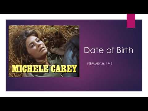 Vídeo: Michele Carey Net Worth: Wiki, Casado, Família, Casamento, Salário, Irmãos