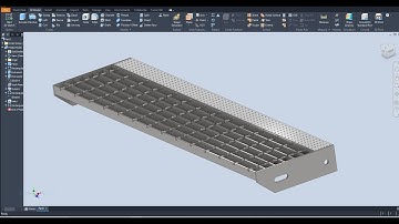 Autodesk inventor Fabricated Metal Stairs Step Design