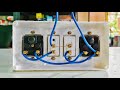 2 Switch 2 Socket Connection I Electric Board Wiring Connection | 2 Socket 3 Pin Switch Connection