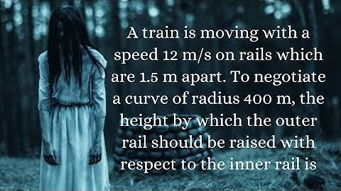 A train is moving with a speed 12 my