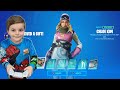 Giving My 8 Year Old Kid NEW Fortnite CHLOE KIM Skin Bundle. Unlocking Olympic Champion CHLOE KIM