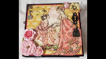 Graphic 45 Princess 8 x 8 Mini Album Walk Through Mini Album Tutorial