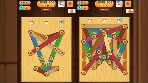 Screw Puzzle: Wood Nut & Bolt - Level 306