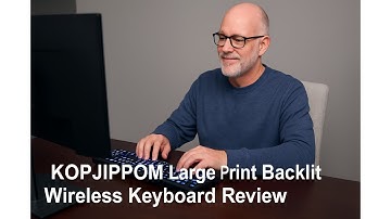 ⌨️ KOPJIPPOM Large Print Backlit Wireless Keyboard Review 🖱️