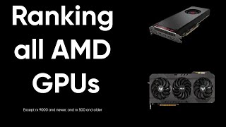 RANKING ALL AMD GPUS!!!