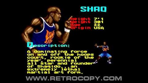 Shaq Fu (Sega Genesis / Mega Drive) Intro
