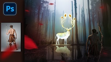THE DEER - Fantasy Photo Manipulation | Photoshop Speed Art Tutorial