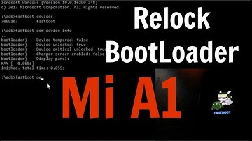 RELOCK Bootloader in Mi A1 in 30 SECONDS Without Losing Data - [EASY GUIDE]