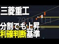 三菱重工業(7011)分割後も強い買い圧力続く。株式テクニカルチャート分析