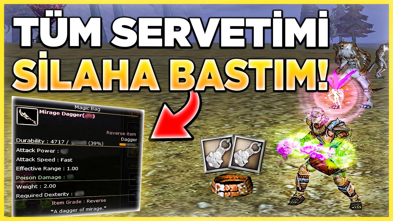 TÜM SERVETİ SİLAHA BASTIM! 💰🔥 | LUFERDE EFSANE FARM! ⚔️ | Knight Online Asas #2