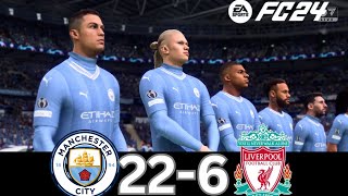 WHAT HAPPEN IF MESSI, RONALDO, MBAPPE, NEYMAR, PLAY TOGETHER ON MANCHESTER CITY VS LIVERPOOL