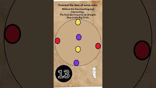 Connect Dots Without Crossing lines Puzzle/Brain Game/IQ Test/Box Challenge/Can you Solve