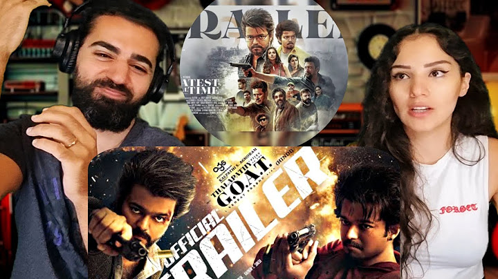 🇮🇳 Reacting to The GOAT (Official Trailer) Tamil: Thalapathy Vijay