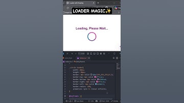 Crazy CSS Loader Animation in 1min⚡ #shorts #html #css #animation #frontend #uidesign #coding #reel