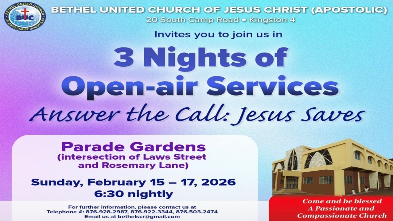 Bethel South Camp Road Street Meeting Parade Gardens 15/2/2026 Min. Tyrell Morgan