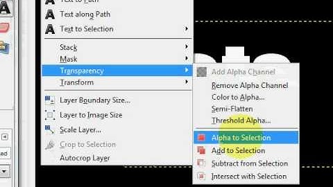 Fill text with an image in GIMP