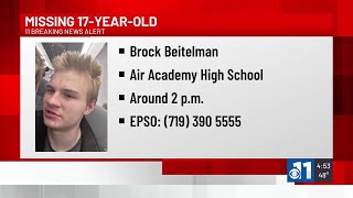 El Paso County Sheriff's Office searching for missing teen