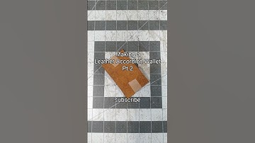 Making a Leather Accordion Wallet Pt.2 #leather #handmade #shorts #relaxing