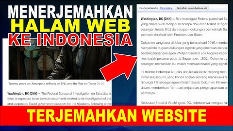 Menerjemahkan Halaman Website Menjadi Bahasa Indonesia