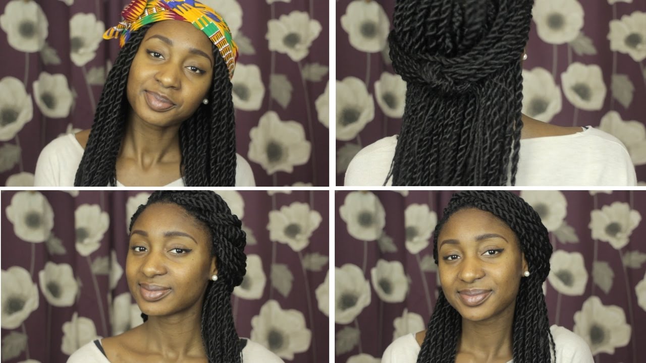 How To Style Senegalese Twists Hide Messy Edges New Growth