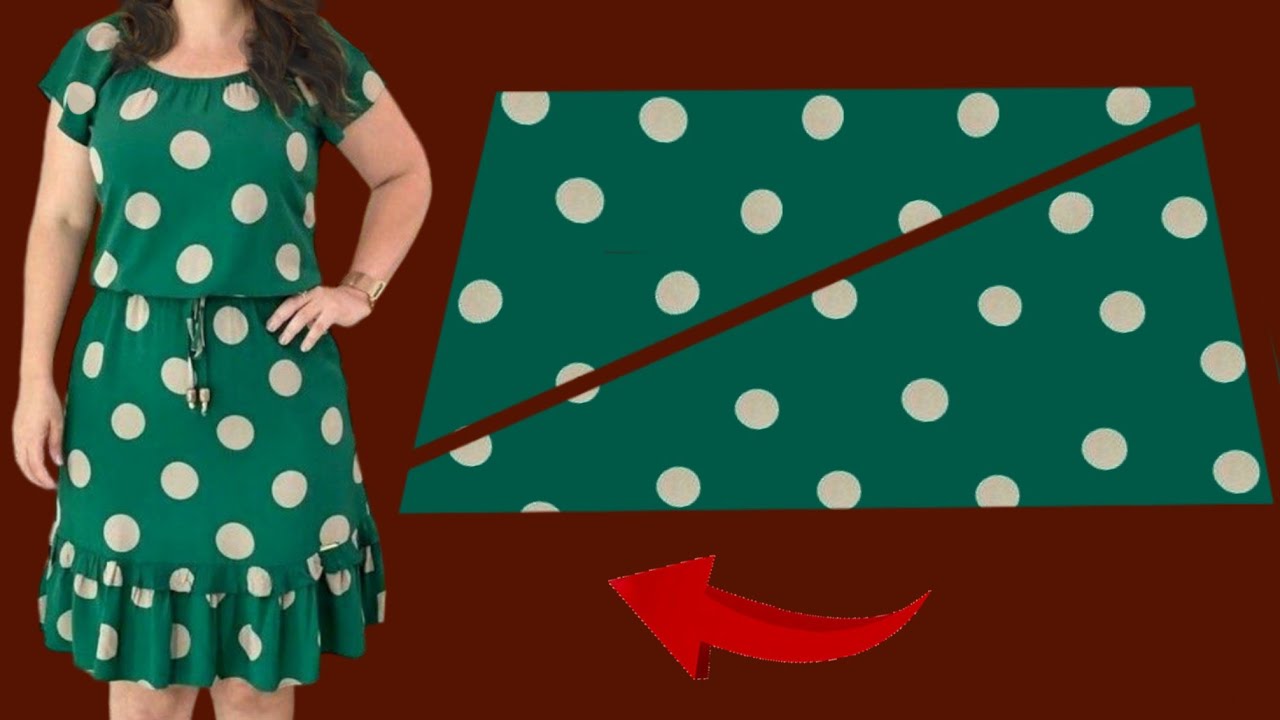 ❣️Very Stylish 🪡 Very Easy No Pattern Beautiful Dresses 🧵 Cut and Sew ✂️ Trends Dresses Idea 💐