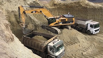 Caterpillar 385C Excavator Loading Trucks - Sotiriadis/Labrianidis Mining Works