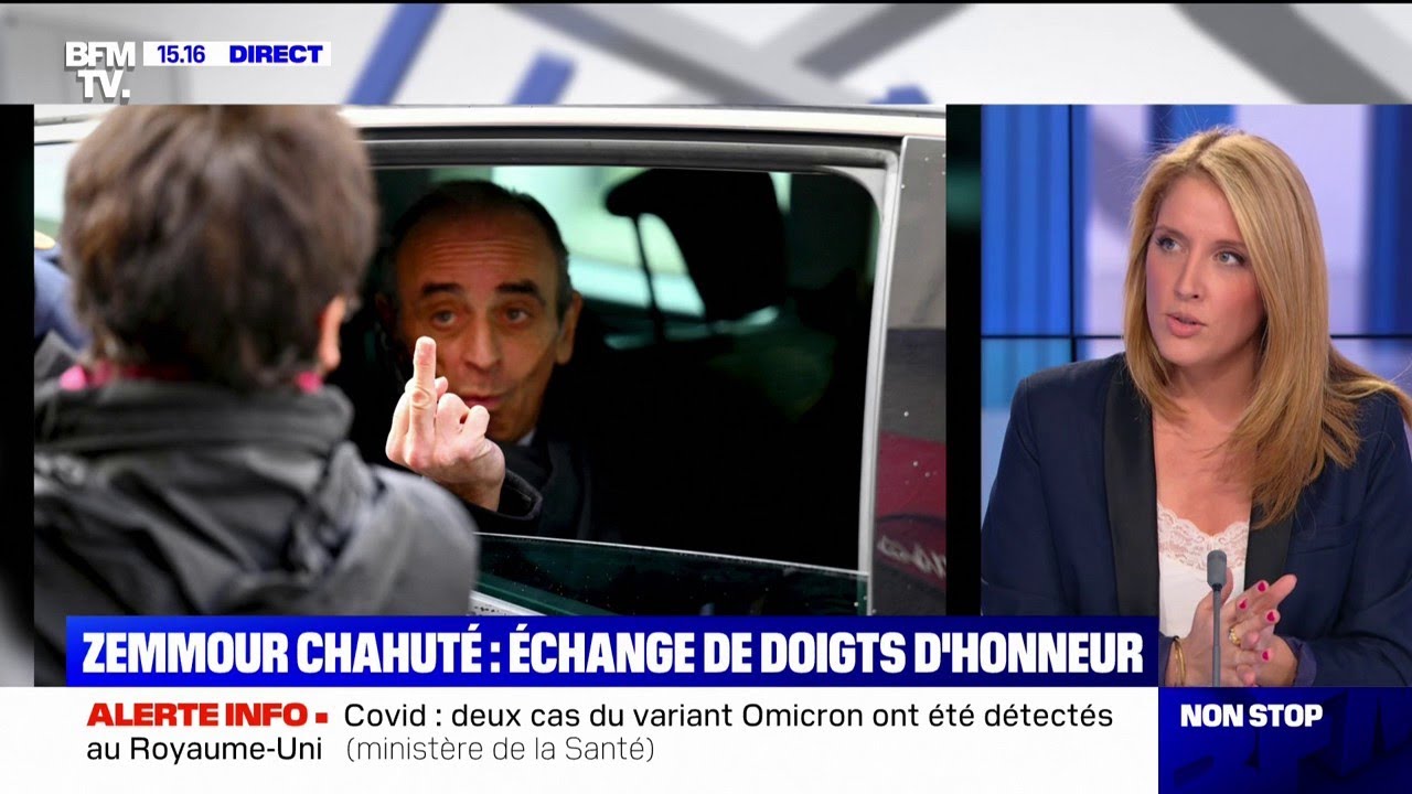 Échange de doigts d'honneur lors de la visite chahutée de Zemmour à  Marseille - L'Avenir