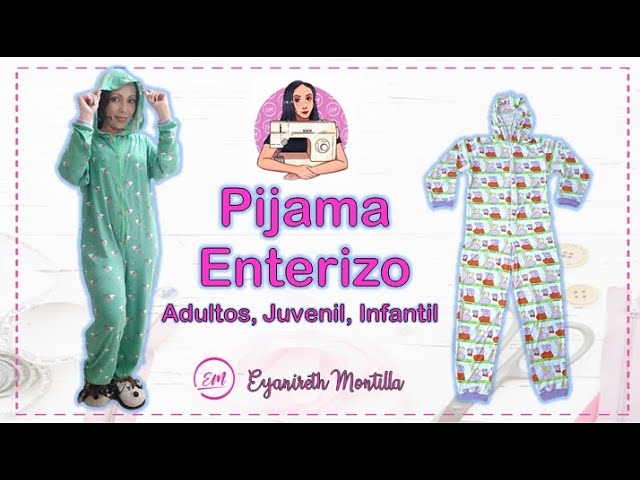 Confección Pijama Enterizo Adultos, Juvenil, Infantil - YouTube