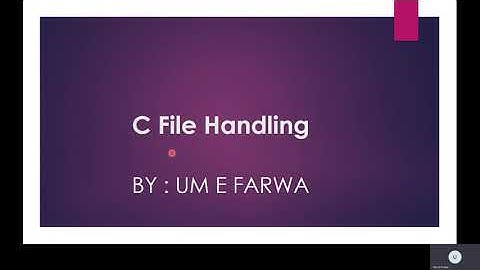 File Handling | C/C++ Programming Video Tutorial for Beginners