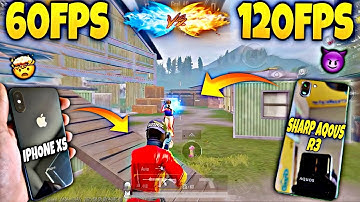 SHARP AQOUS R3 120FPS VS IPHONE XS 60FPS PUBG TEST in 2025 | PUBGMOBILE | BEST TDM GAMEPLAY
