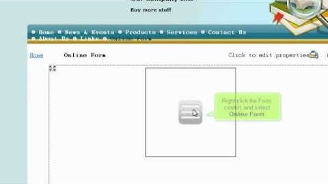 RvSiteBuilder 4 Creating Form Pages