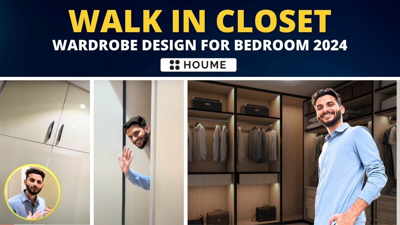 Walk in closet tour 2024 I wardrobe design for bedroom I interior ...