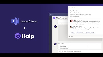 Halp for Microsoft Teams | Installation and making a ticket