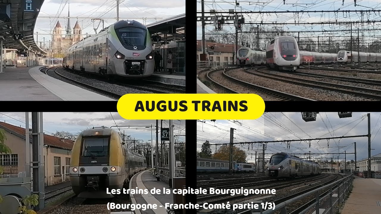 Les trains de la capitale Bourguignonne (Bourgogne - Franche-Comté partie 1/3)