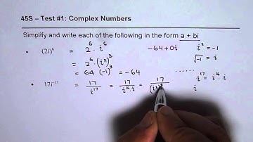 Simplify Complex Expression and Write in Standard Form