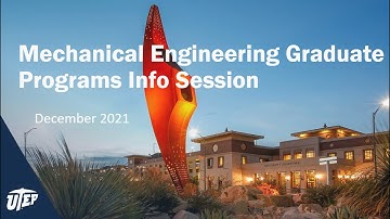 ME Graduate Program Info Session 2021