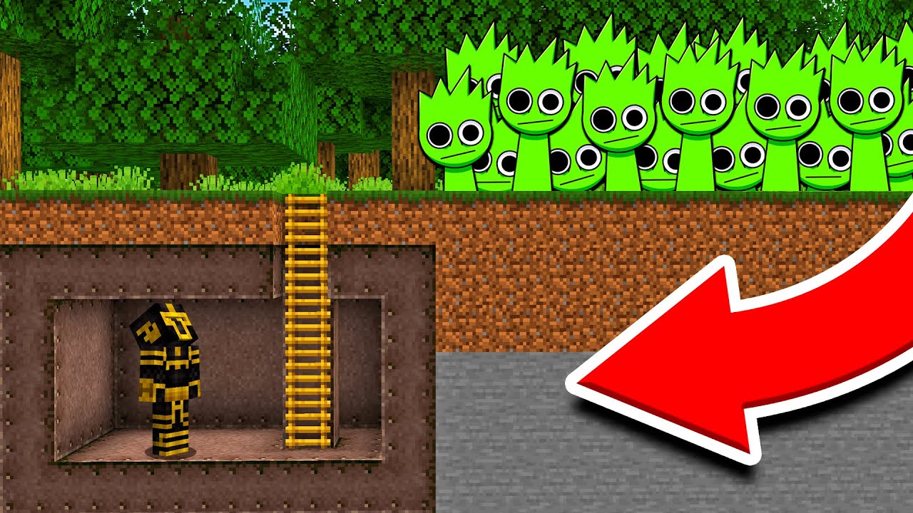 BASE SECRETA VS APOCALIPSIS DE SPRUNKI OWAKCX EN MINECRAFT 😱