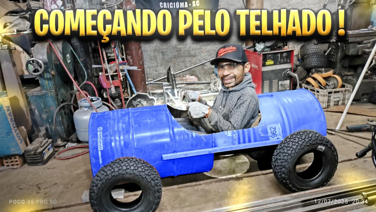 Kart Cross feito com Tambor de 200 litros BOXER DAY 2025