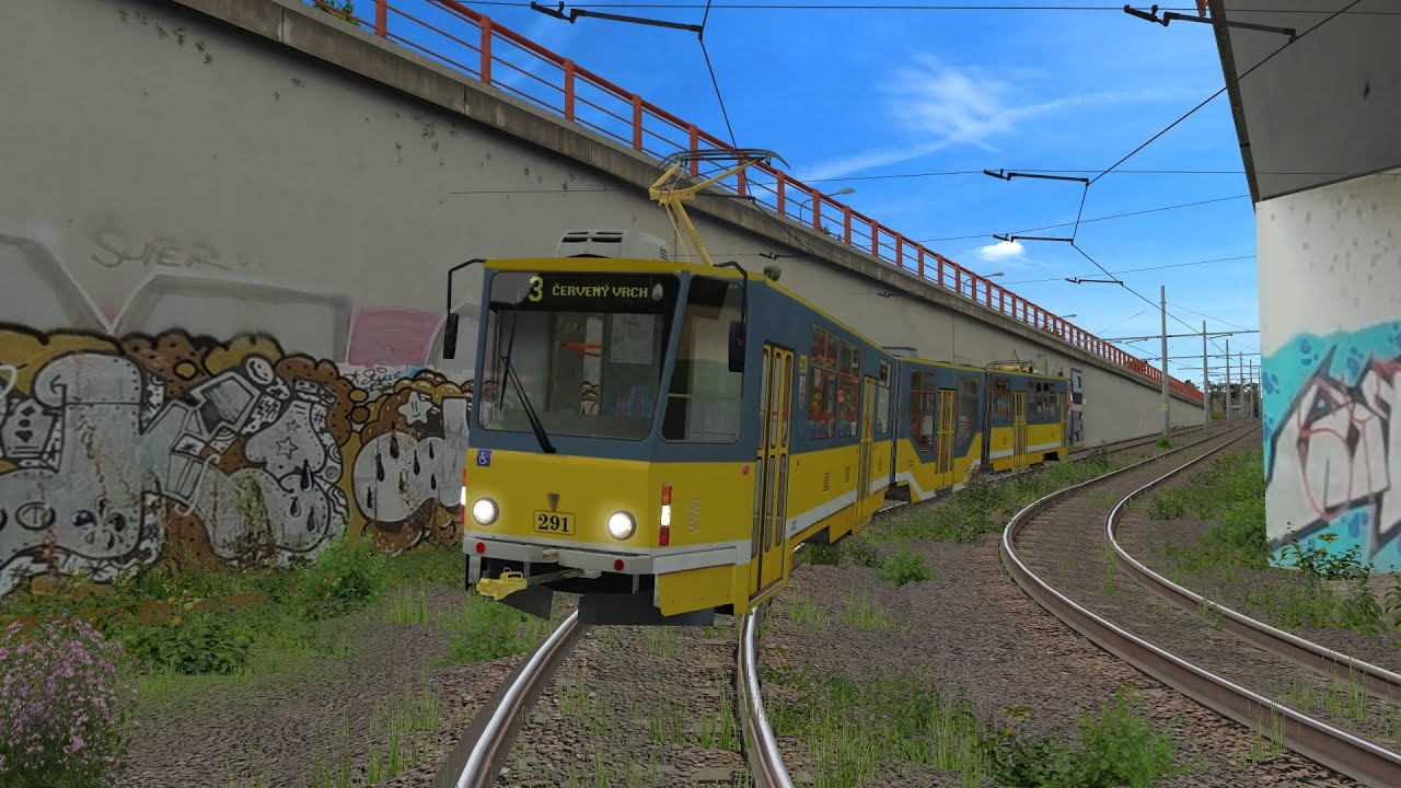 SIMT Simulátor • Linka 3 Hlavní Nádraží - Červený Vrch • KT8