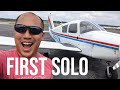 First Solo Flight! | KLZU-KWDR | Piper PA28 Cherokee