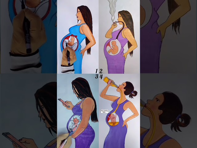 4 Deep meaning video about pregnancy time. #rifanaartandcraft #youtubeshorts #shortvideo #rifanaart class=