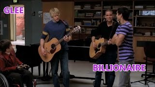 Video thumbnail of "Glee-Billionaire (Lyrics/Letra)"